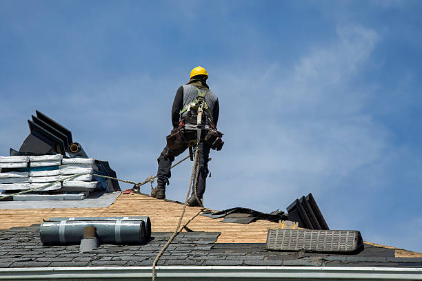 Professional Roof Replacement technician working in Pickrell, NE